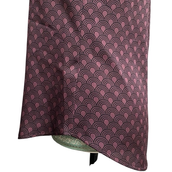 Express Brown Black Geometric Sleeveless Button Front Blouse XS - Picture 6 of 11